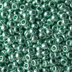 Preciosa rokajl 10/0 – metalický tyrkysově zelený (18165), 10 g