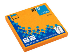 Samolepicí bloček 80ls oranžový