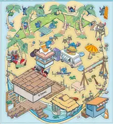 Sada samolepek – Disney Stitch na pláži