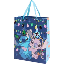 Dárková taška Stitch – 26 × 34 × 12 cm modrá