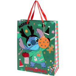 Dárková taška Stitch – 26 × 34 × 12 cm zelená