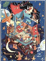 Sada samolepek – Kouzelný sen (2 archy + 1 scéna, 185 × 260 mm)