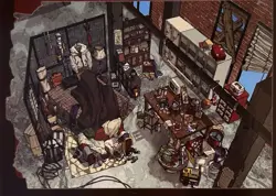 Sada samolepek – Městský úkryt (2 archy + 1 scéna, 17,6 × 25 cm)