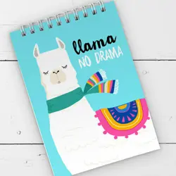 Blok kroužková vazba A6  Llama no drama