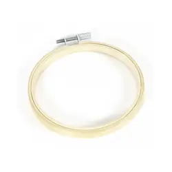 Dřevěný vyšívací mini kroužek DMC se stříbrným šroubováním – 7,5 cm