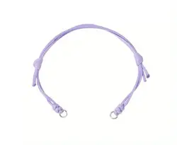 Nastavitelná voskovaná polyesterová šňůrka na náramky cca 23,5 cm Šeřík