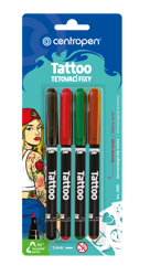 Tetovací souprava popisovačů 4ks