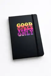 Poznámkový blok A5 „Good Vibes Only“ – linkovaný
