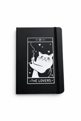 Poznámkový blok A5 „The Lovers – Kočka“ s gumičkou