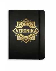 Personalizovaný poznámkový blok A5 – mandala se jménem