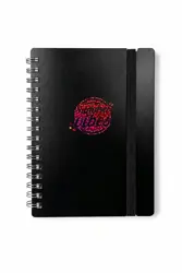 Poznámkový blok A6 s kroužkovou vazbou – 80 listů Summer vibes černá