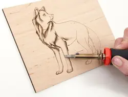 Dřevěná deska pro vypalování 10 x 15 x 0,2 cm