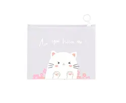 Průhledný polypropylenový obal A5 – kočičí motiv are you kitten me