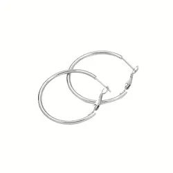 Náušnicové kruhy 30 mm Platina
