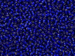 Rokajlové korálky Toho  - Round 15/0 : Silver-Lined Cobalt TR-15-28D