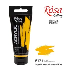 Akrylová barva Rosa Gallery 60 ml –617 cadmium yellow medium