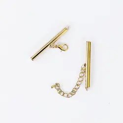 Koncovka zásuvná se zapínáním, ružove zlato, 40mm