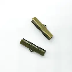 Plochá zamačkávací koncovka 25mm starozlata