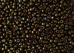 Rokajlové korálky - Round 15/0 : Metallic Iris - Brown TR-15-83