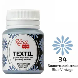 Barva na textil Rosa 20ml 34 Blue vintage