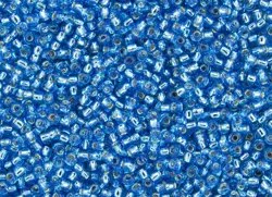 Rokajlové korálky Toho  - Round 15/0 : Silver-Lined Dk Aqua TR-15-23B