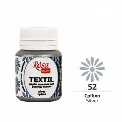 Barva na textil Rosa 20ml 52 Silver