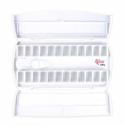 Uzavíratelná plastová paleta pro akvarel Rosa 24ks