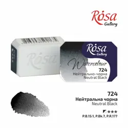 Akvarelová barva Rosa Gallery 2,5 ml – 724 neutral black