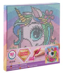 Diamantové malování 20 x 20 cm - Jednorožec 