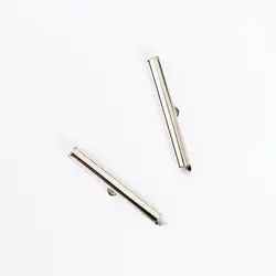 Koncovka zásuvná, stříbrna, 34mm