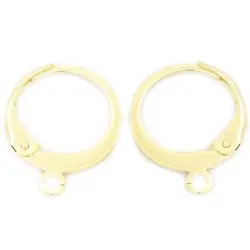 Náušnicový kruh s očkem o rozměru 12mm zlato