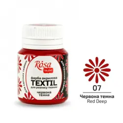 Barva na textil Rosa 20ml   07 Red deep