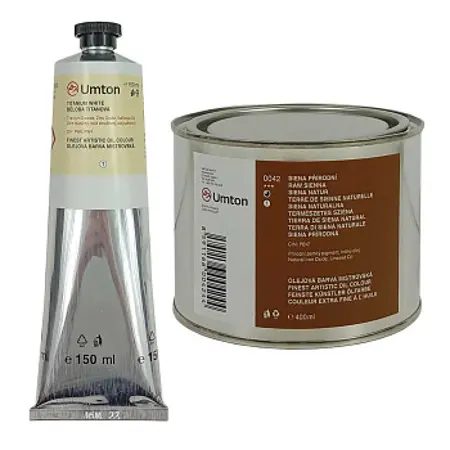 Olejová barva Umton mistrovská  0002 Běloba titanová 150ml