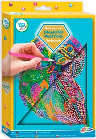 Diamantové malování - Diář A5 modrý