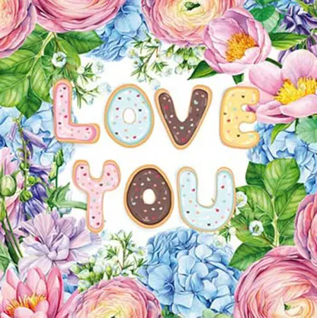 Sketchbook LOVE YOU 10x10 cm