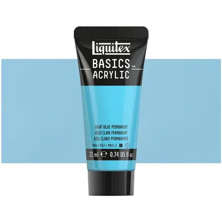 Akrylová barva Liquitex Basics 22 ml – 770 light blue permanent