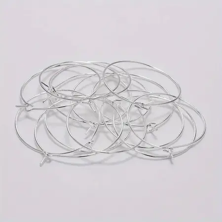 Náušnicové kruhy 35 mm stribro tenke 