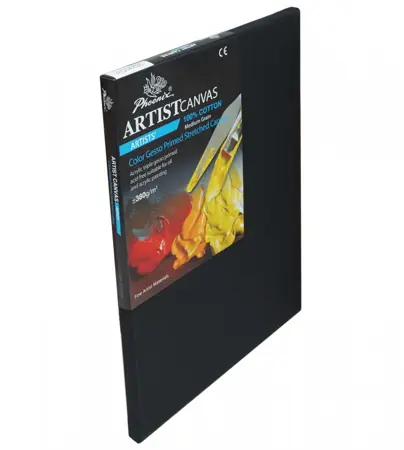 Černé plátno napnuté Phoenix 100% bavlna 40x50cm