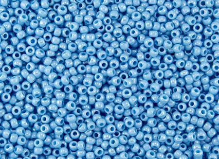 Rokajlové korálky - Round 11/0 :  Opaque-Rainbow Blue Turquoise TR-11-403