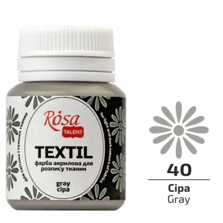 Barva na textil Rosa 20ml 40 Gray