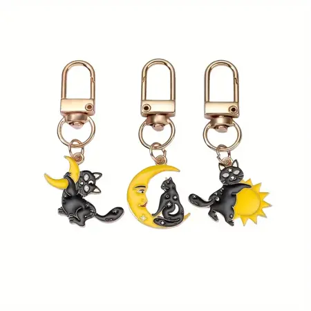 klíčenka Moon Black Cat