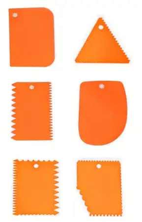 Plastový Škrabák na malbu pastou 6 kusu