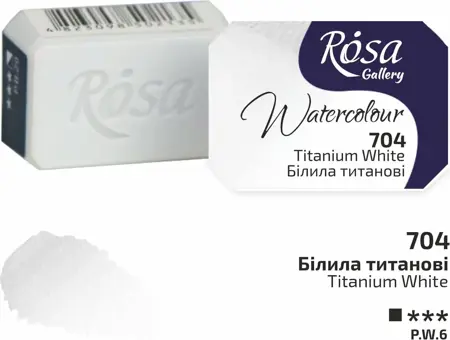 Akvarelová barva Rosa Gallery 2,5 ml –704 titanium white