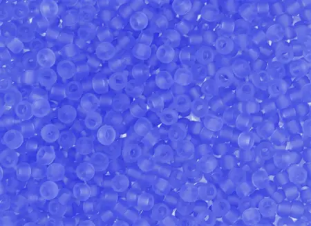 Rokajlové korálky Toho  - Round 15/0 : Transparent-Frosted Lt Sapphire TR-15-13F