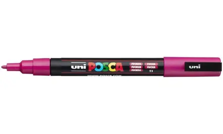 Akrylový fix Uni Posca PC-3M 0,9–1,3 mm – 11 fuchsia