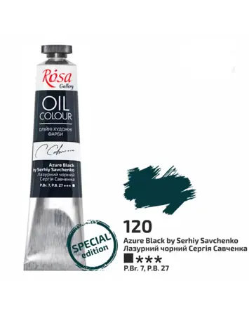 Olejová barva Rosa Gallery 45 ml – 120 azure black