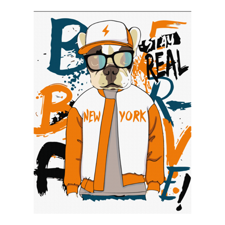 Malování podle čísel Rosa – 660 be brave