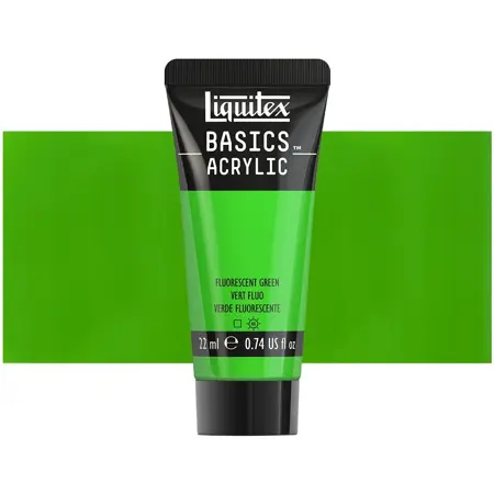 Akrylová barva Liquitex Basics 22 ml – 985 fluorescent green