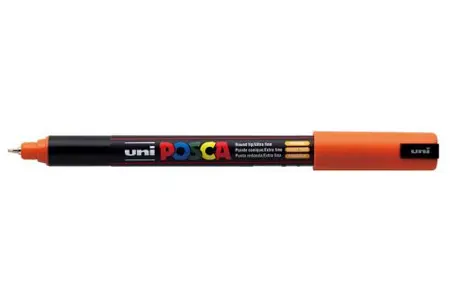 Acrylic marker Uni Posca 0.7mm PC-1MR – 04 oranžová