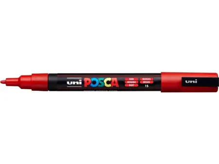 Akrylová fixa Uni Posca PC-3M – 15 červený 